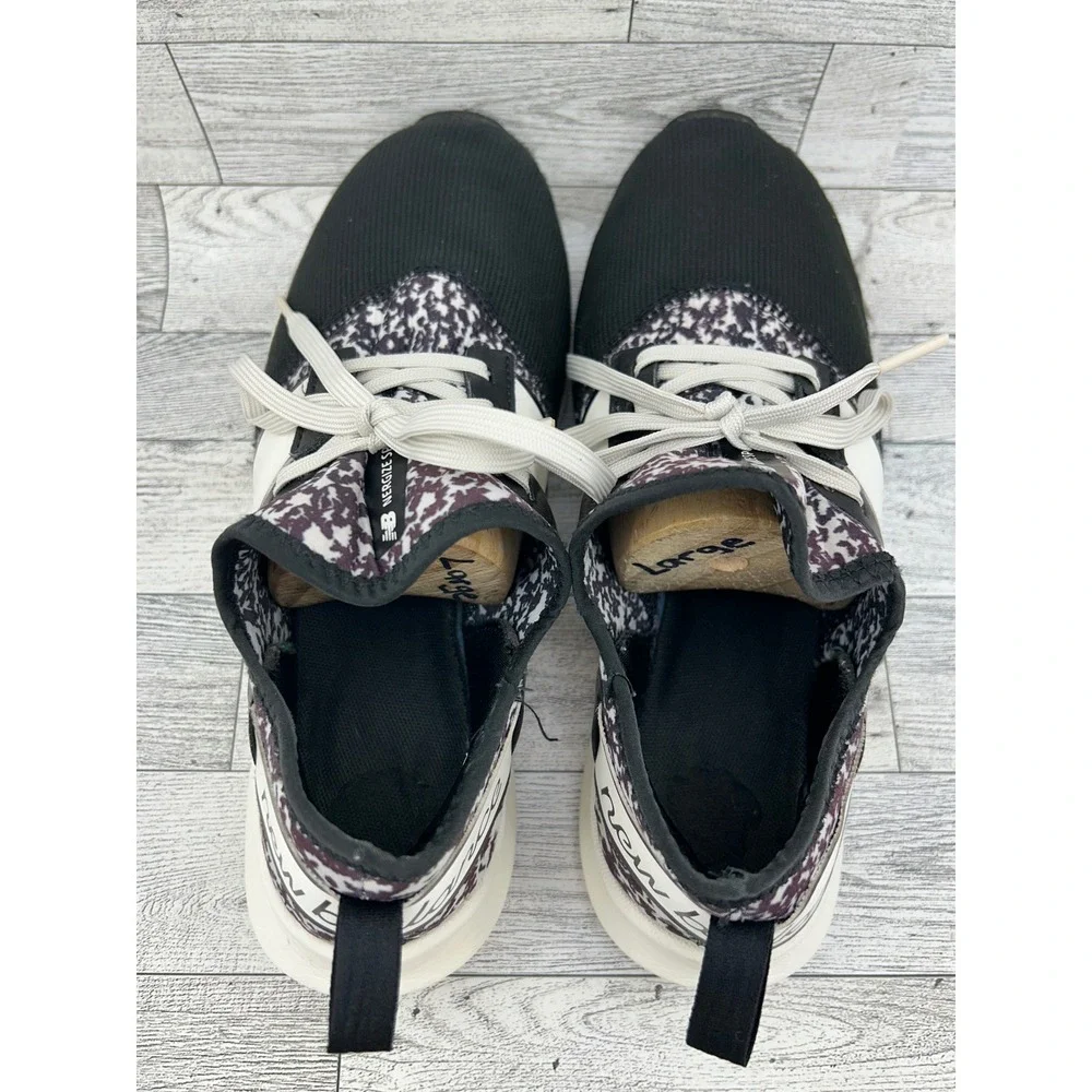 New Balance FuelCore Energize Black White Graphic Sneakers WNRGSMP1 Women Sz 8.5